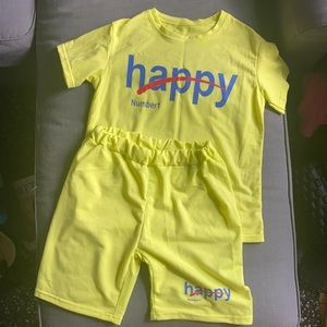 Neon TShirt and Shorts Set!